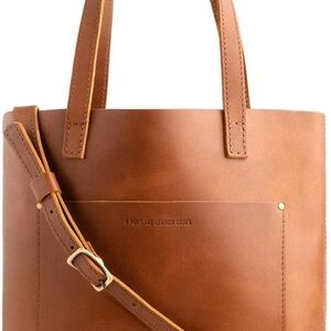 Portland Leather honey crossbody large Leather Tote Bag